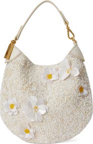 Polo Ralph Lauren Polo ID Floral Beaded Shoulder Bag