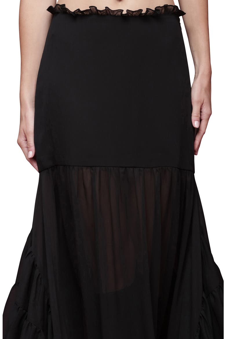 Handkerchief Hem Skirt, Alternate, color, BLACK