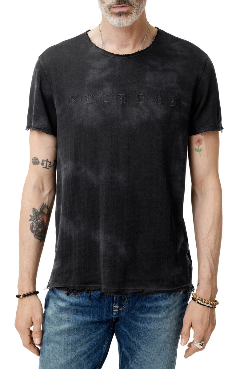 John Varvatos Freedom Raw Edge T-Shirt, Main, color,