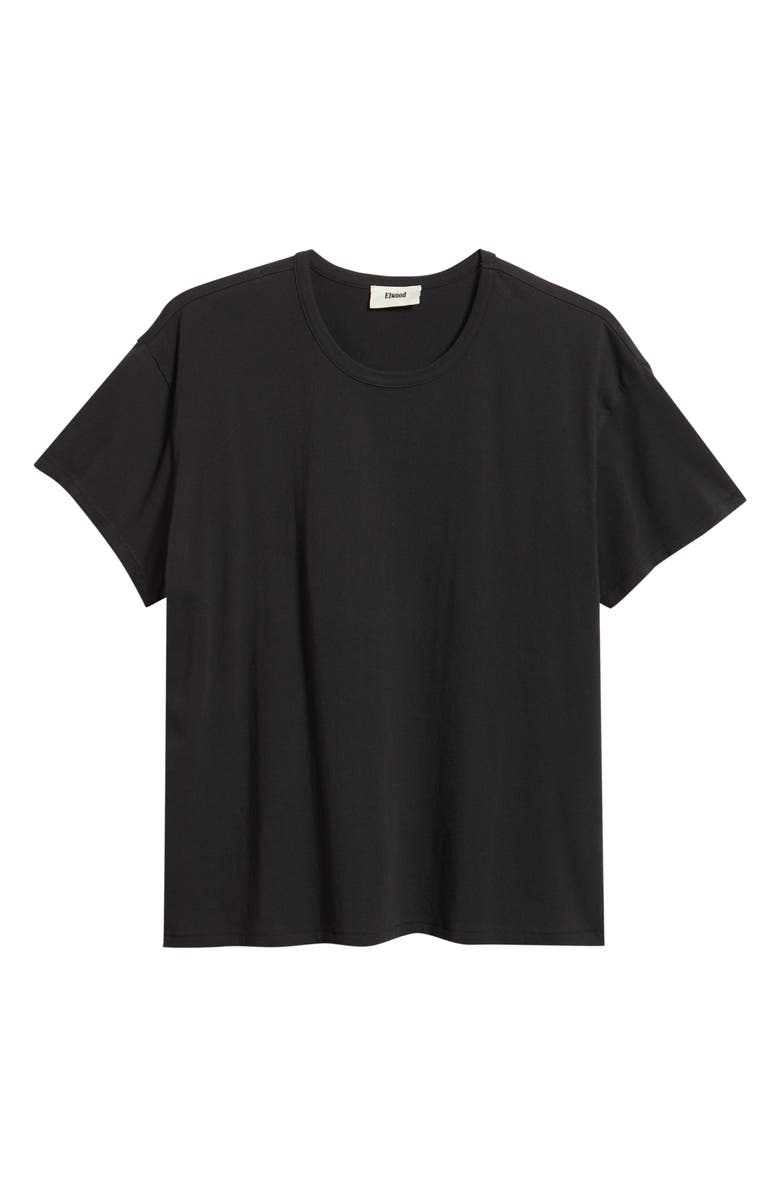 Elwood Crop Cotton T-Shirt, Alternate, color, Vintage Black