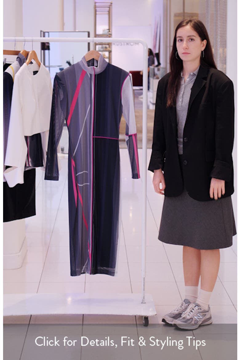 Neeta Stripe Long Sleeve Midi Dress video