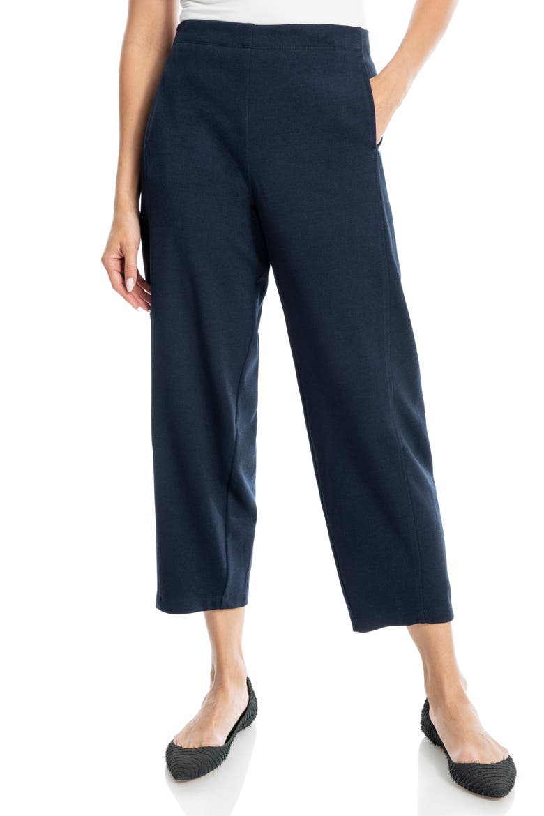 Twill Knit Barrel Leg Pants video