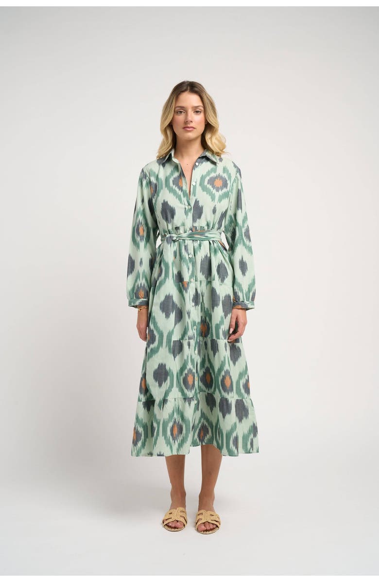 GUADALUPE DESIGN Ariel Ikat Dress, Main, color, 
