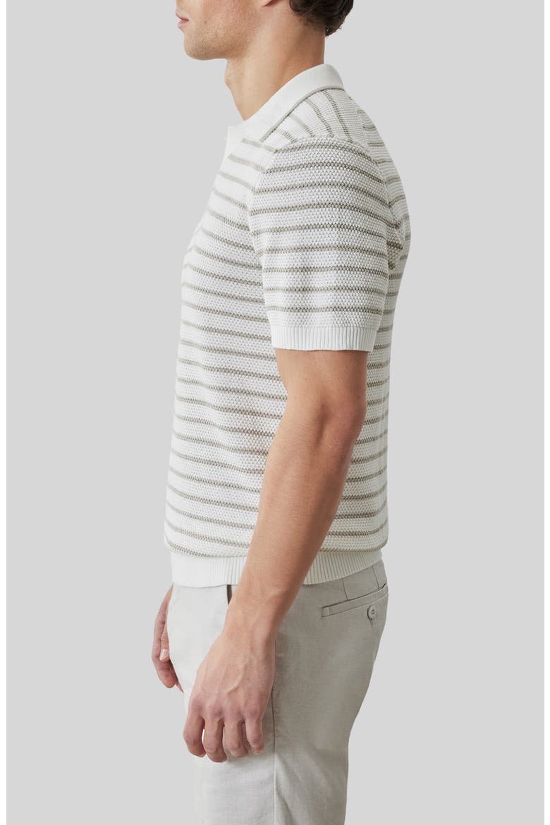 Stellan Stripe Polo, Alternate, color, WHITE
