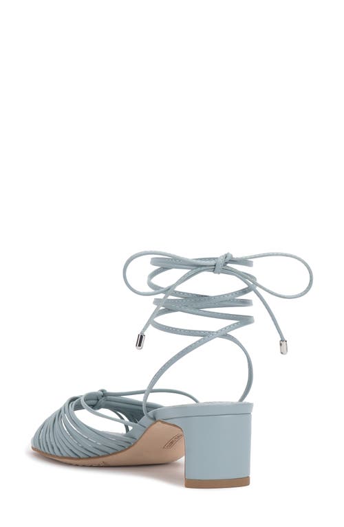 Vince Camuto Lory Ankle-wrap Kitten Heels In Celeste Blue