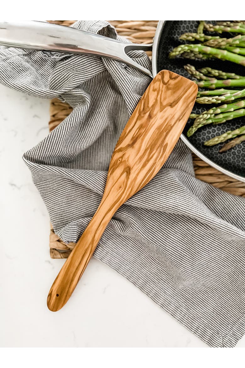Cilio Toscana Olivewood Wok Turner, 11.8-Inch, Alternate, color, Brown