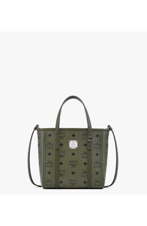 Mini Toni Top-Zip Shopper in Visetos