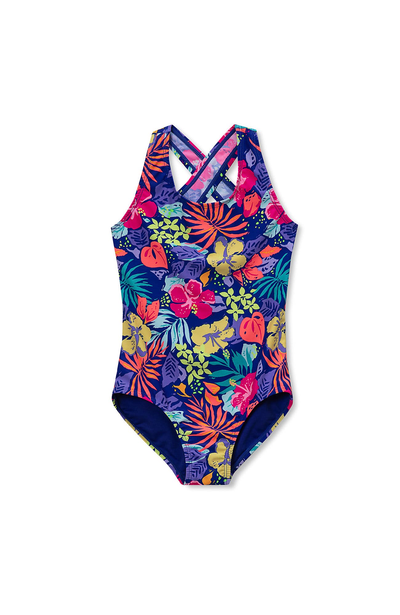 Tropical Floral/Dazzling Blue