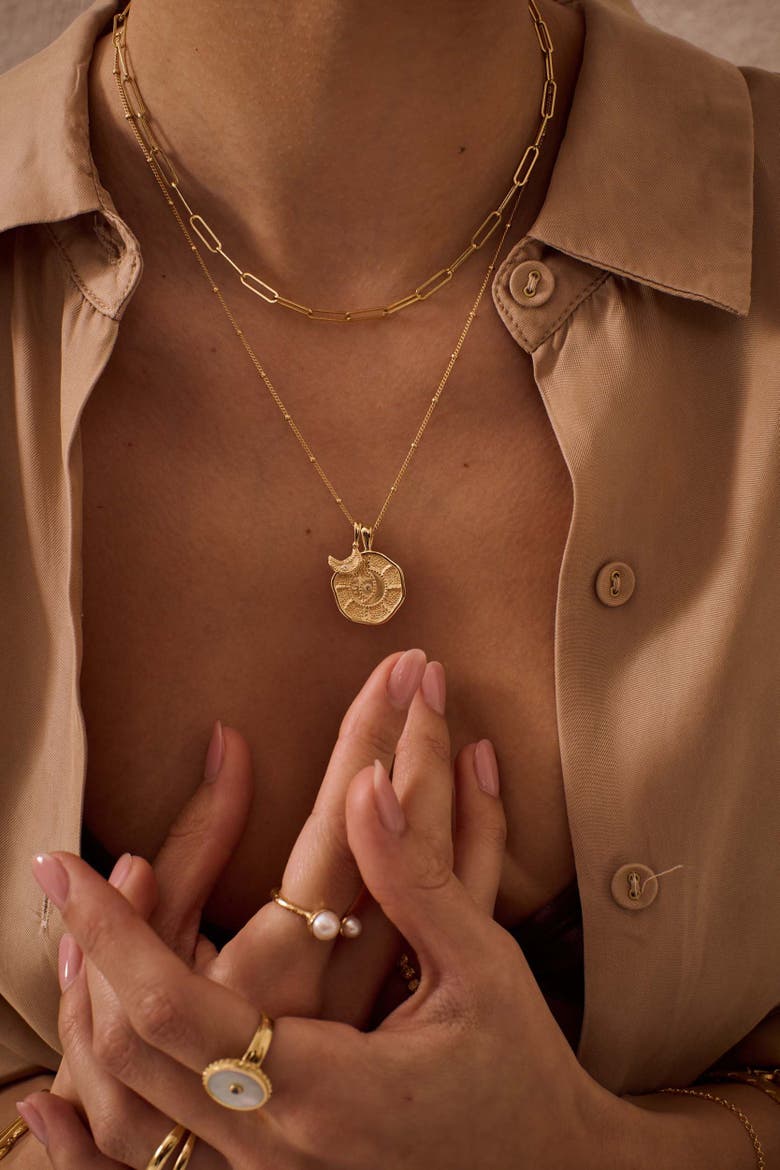 Eternal Harmony Pendant Necklace, Alternate, color, Yellow Gold