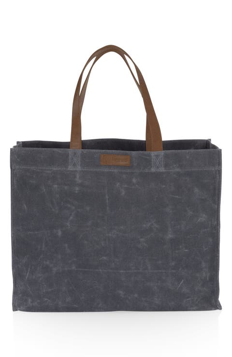 Market Large Waxed Canvas Tote