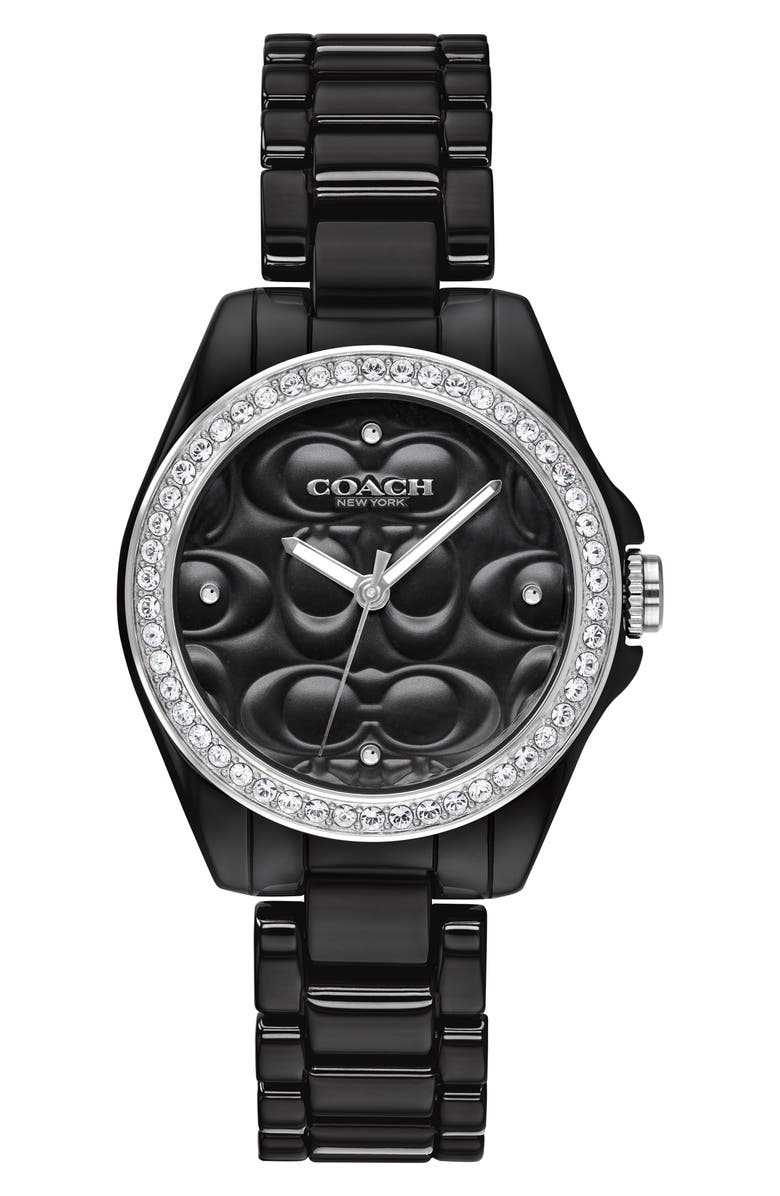 COACH Astor Ceramic Bracelet Watch, 28mm, Main, color, 