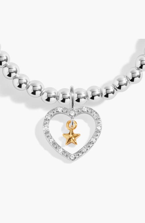 A Littles & Co. A Littles & Co A Little 'best News Ever!' Bracelet In Silver And Gold-tone Plating