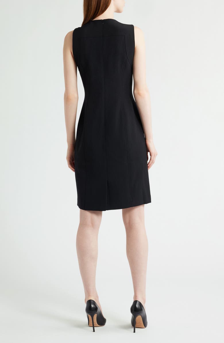 Anne Klein Sleeveless Sheath Dress & Jacket Set, Alternate, color, Black