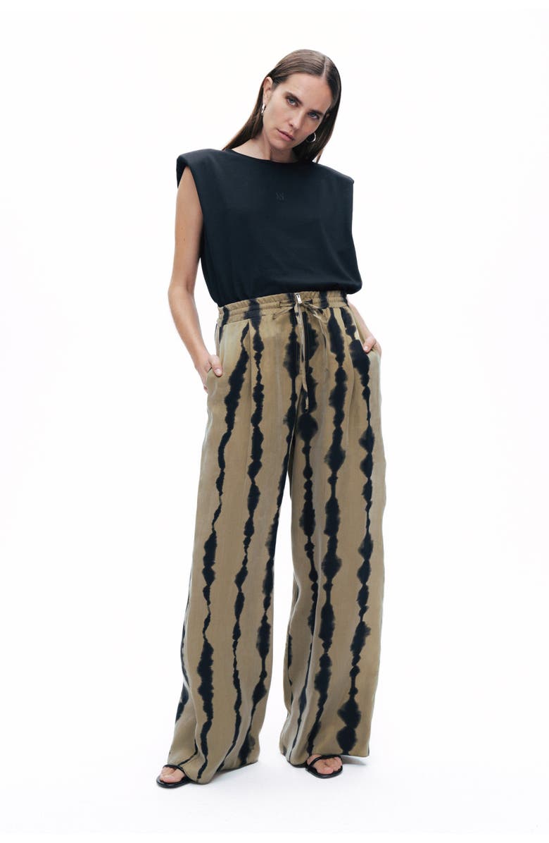 Nocturne Flowy Printed Pants, Alternate, color, 