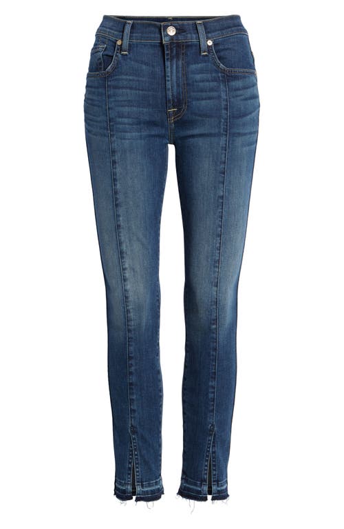 7 For All Mankind ® Front Seam Slit Released Hem Ankle Skinny Jeans