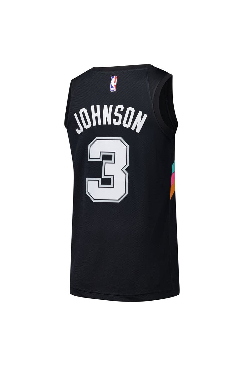Men's Nike Keldon Johnson Black San Antonio Spurs Swingman Player Jersey - City Edition, Alternate, color, Black