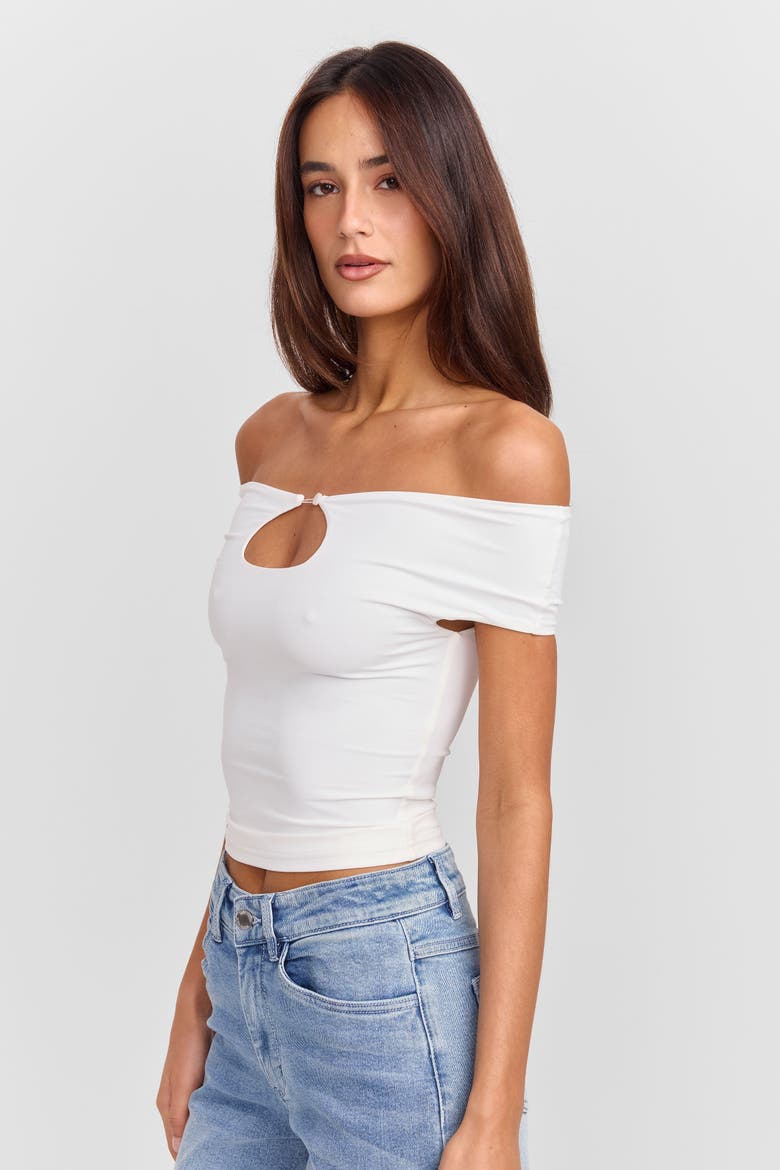 Laura Top, Alternate, color, White