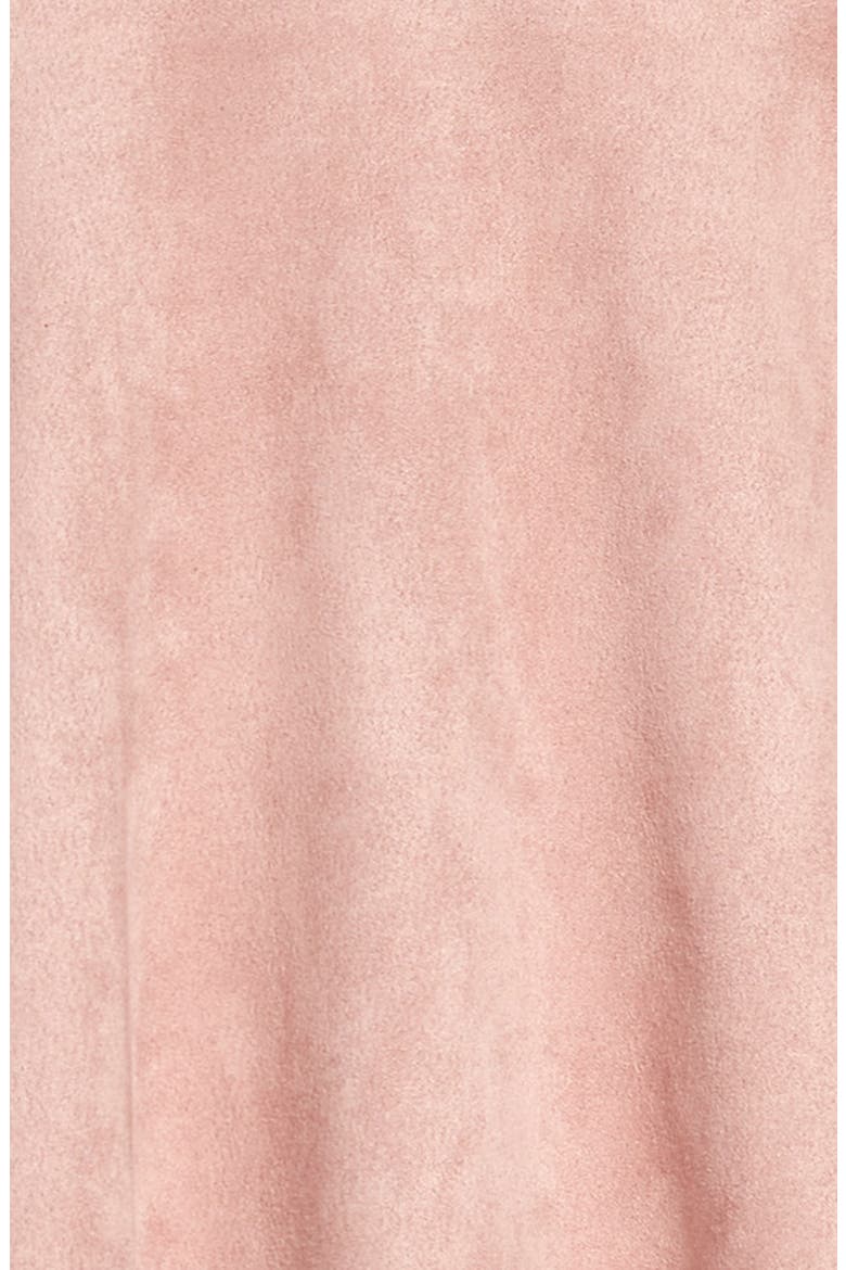 Mock Neck Faux Suede Dress, Alternate, color, MAUVE