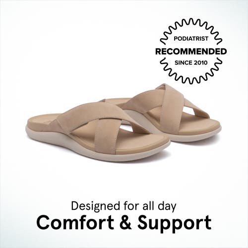 Abeo Laguna Slide In Sand Leather - Regular