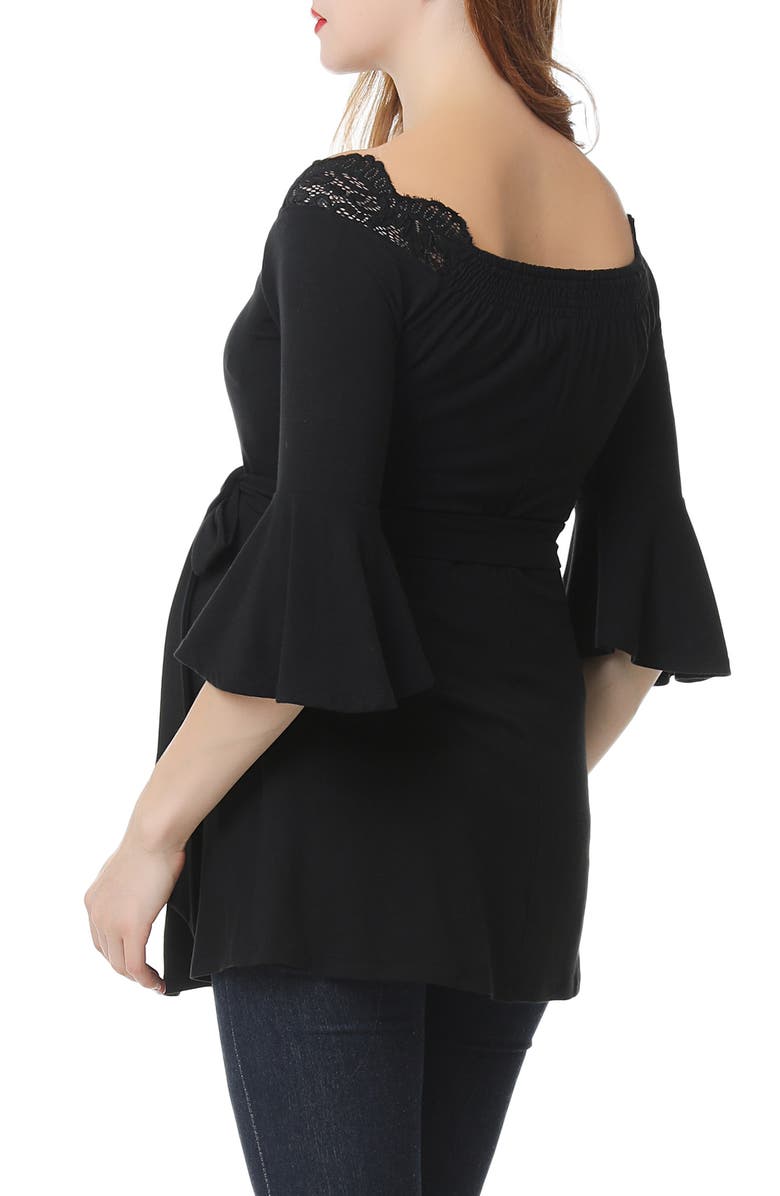 Kimi and Kai Melisende Off the Shoulder Maternity Top, Alternate, color, 
