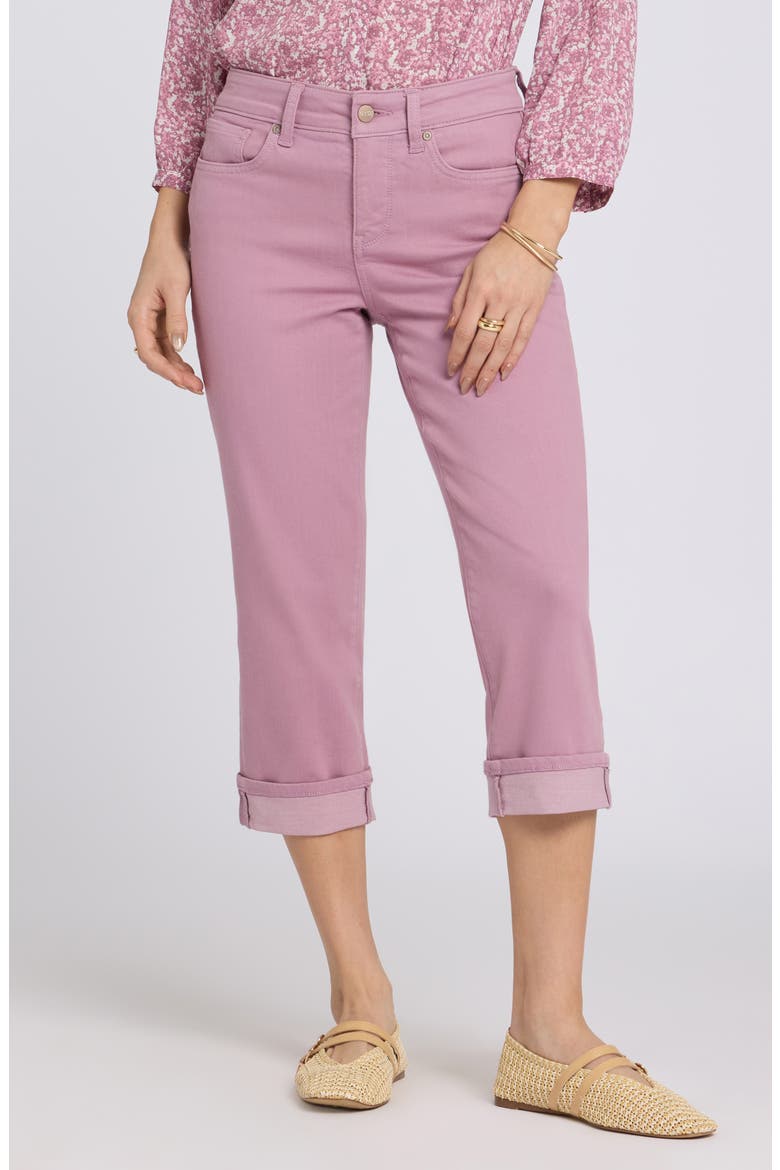 Marilyn Straight Leg Capri Jeans, Main, color, DUSKY DAISY
