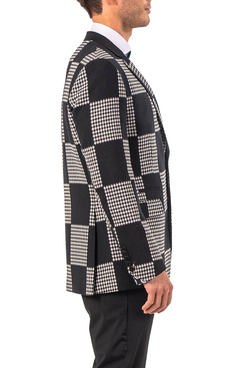 Socrate Evo Resistance75 Checkerboard Blazer, Alternate, color, BLACK