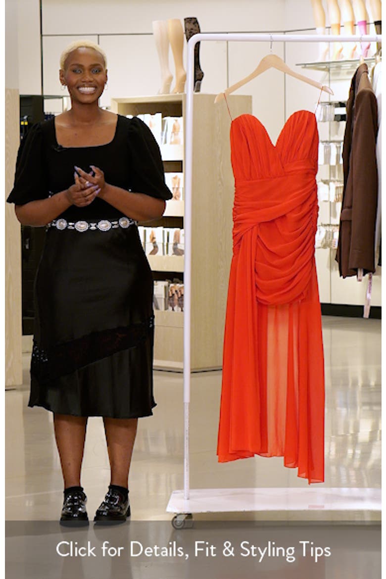 Remalia Strapless High Low Dress video