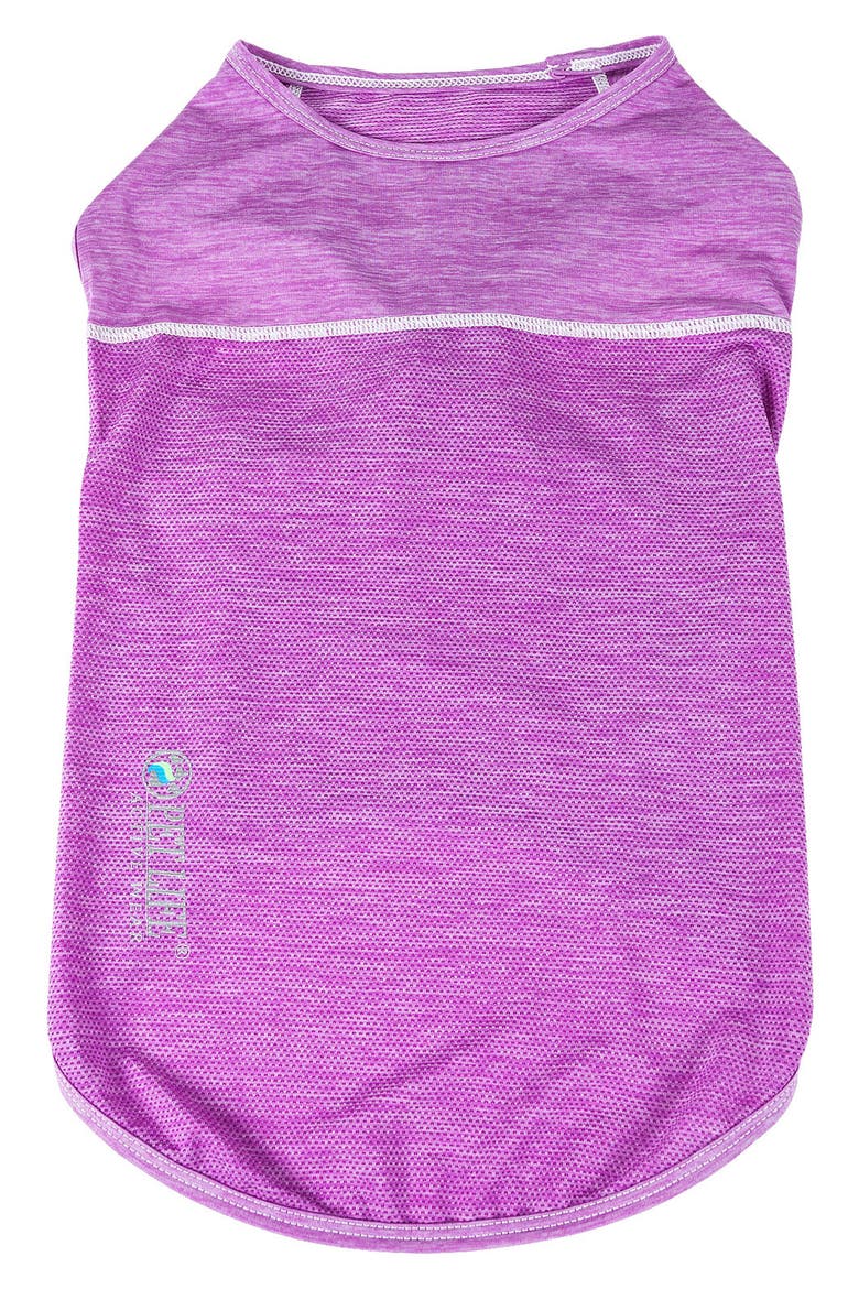 ACTIVE 'Aero-Pawlse' Heathered Tank Top, Main, color, MAROON/ PURPLE