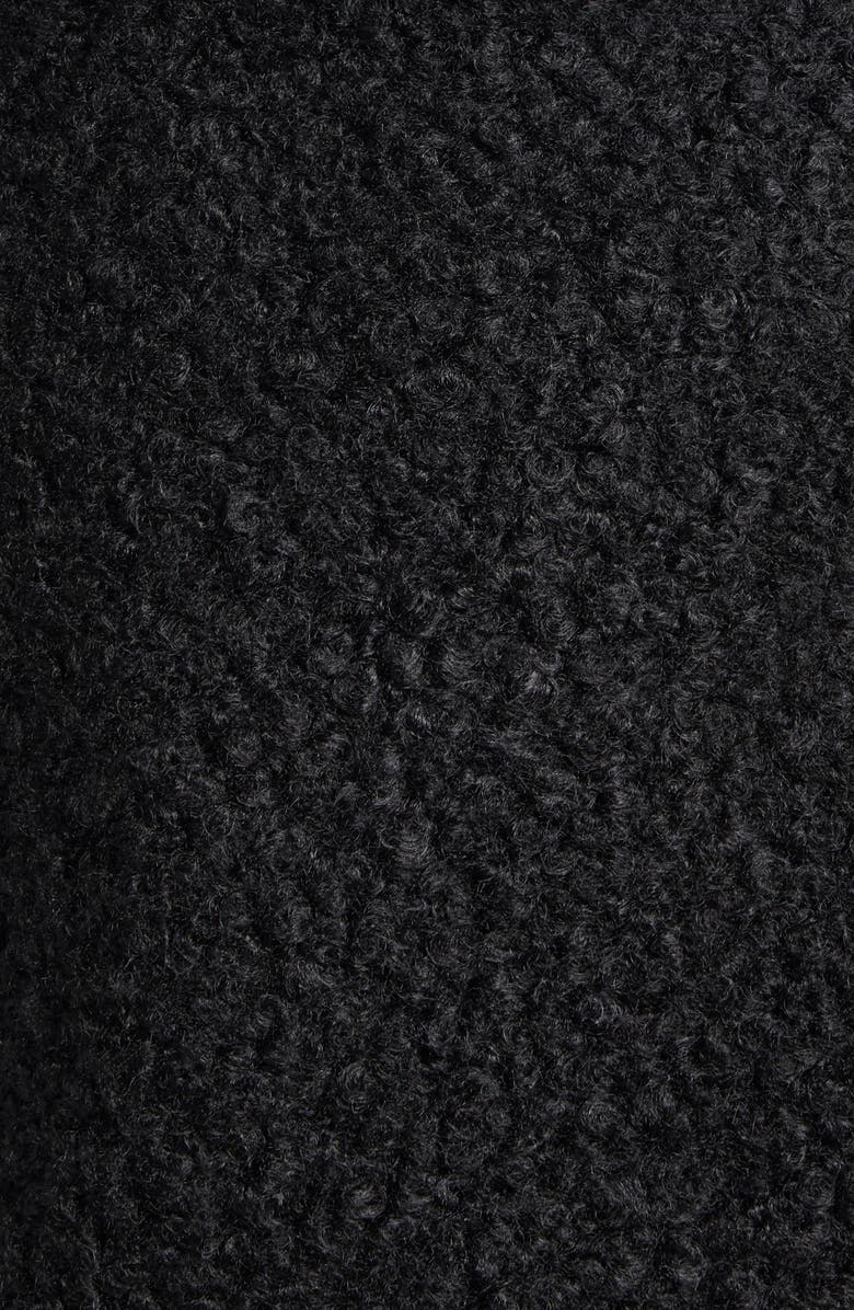 Emporio Armani Asymmetric Bouclé Coat, Alternate, color, 