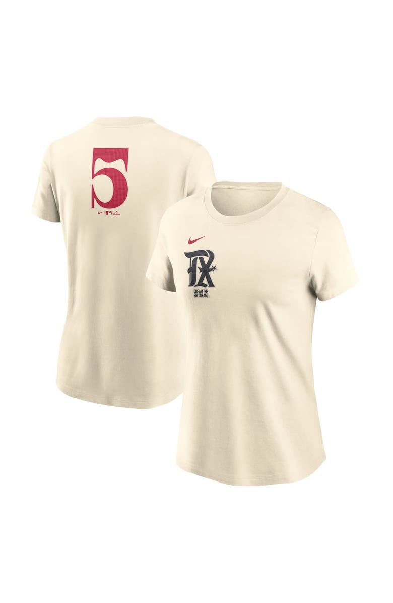 Nike Women's Nike  Cream Texas Rangers City Connect Fuse Name & Number T-Shirt, Main, color, Cream
