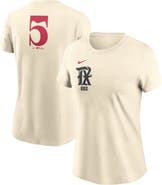 Nike Women's Nike  Cream Texas Rangers City Connect Fuse Name & Number T-Shirt