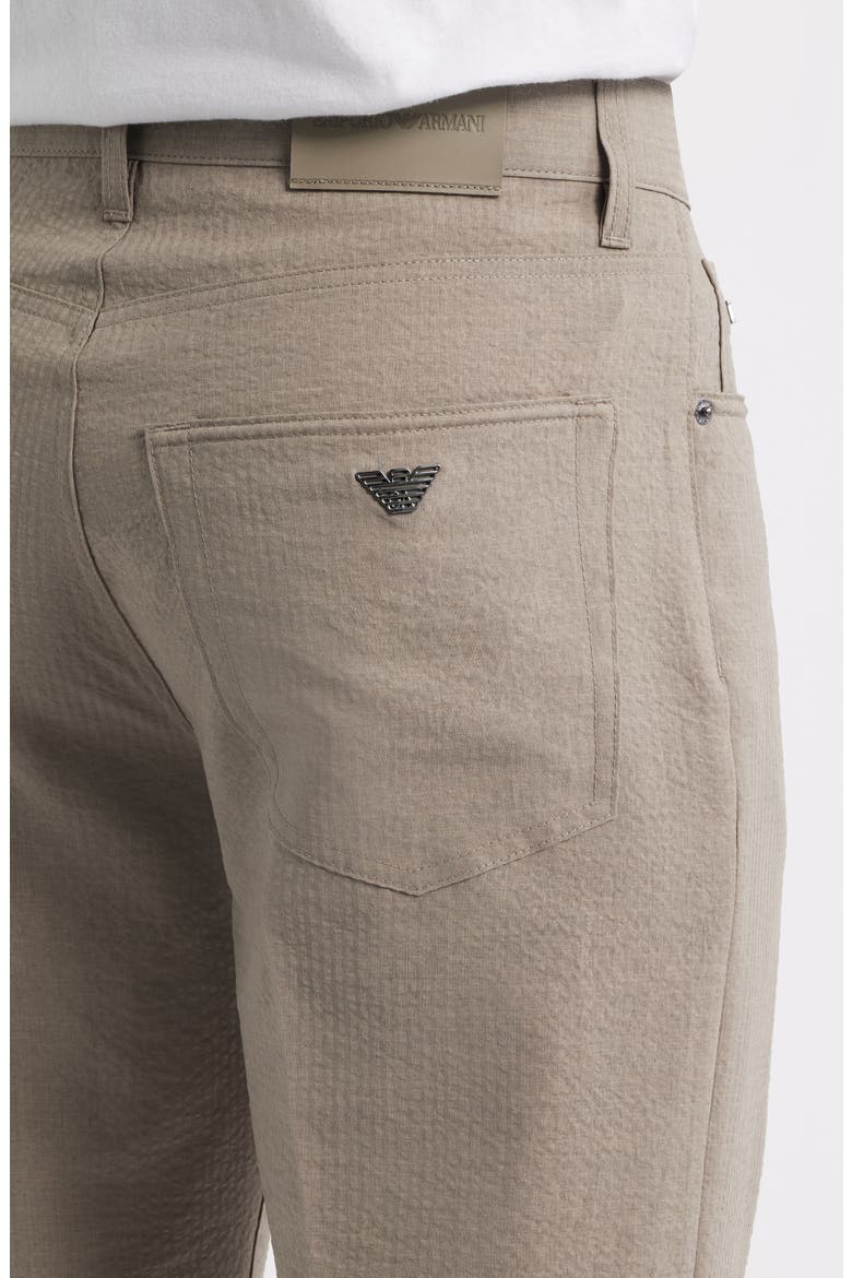 Five-Pocket Seersucker Pants, Alternate, color, SOLID MEDIUM BEIGE