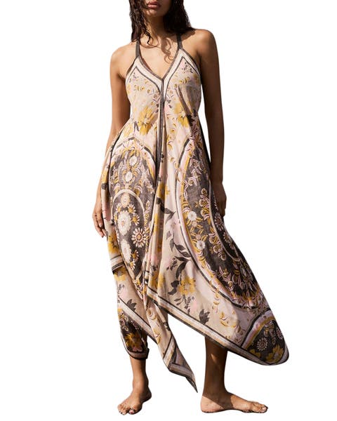 Desert Bloom Handkerchief Maxi Dress