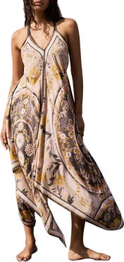 MINT VELVET Desert Bloom Handkerchief Maxi Dress