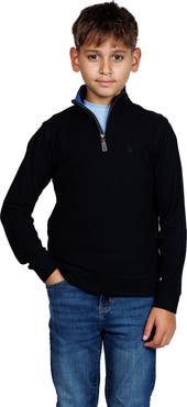 TailorByrd Kids' Knit Quarter-Zip Pullover