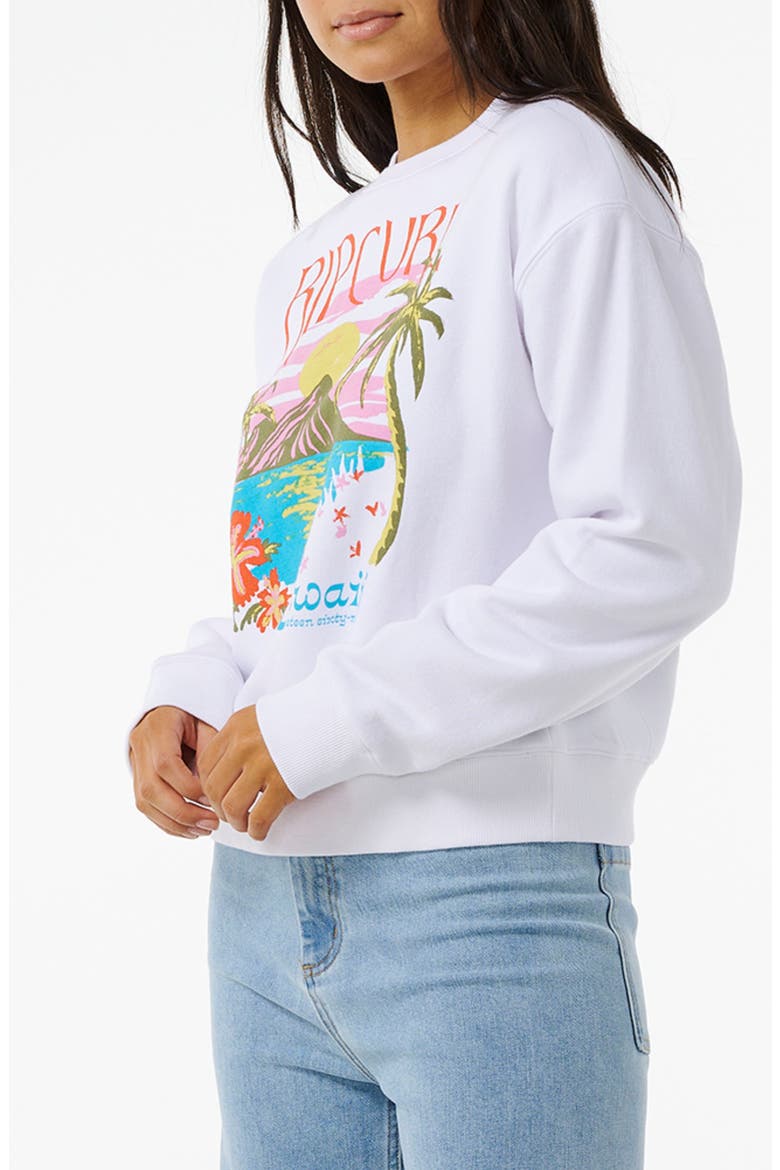 Island Graphic Sweatshirt, Alternate, color, HAWAII WHITE