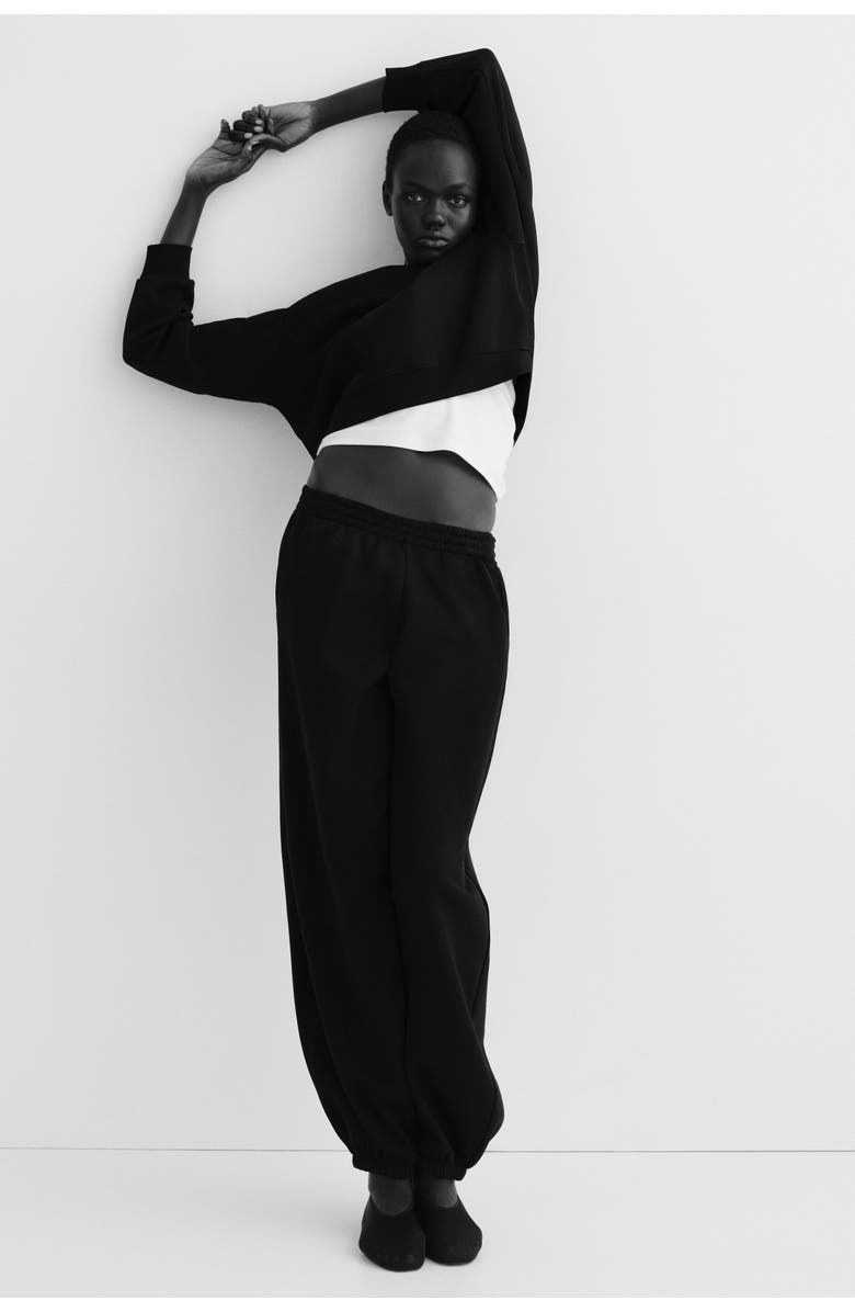 H&M 2-piece Sweatshirt Set, Alternate, color, Black