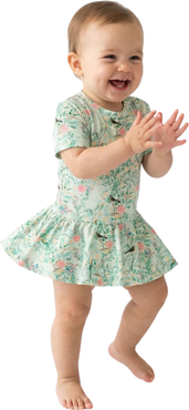 Motette Sage Blossom Twirl Dress with Bodysuit