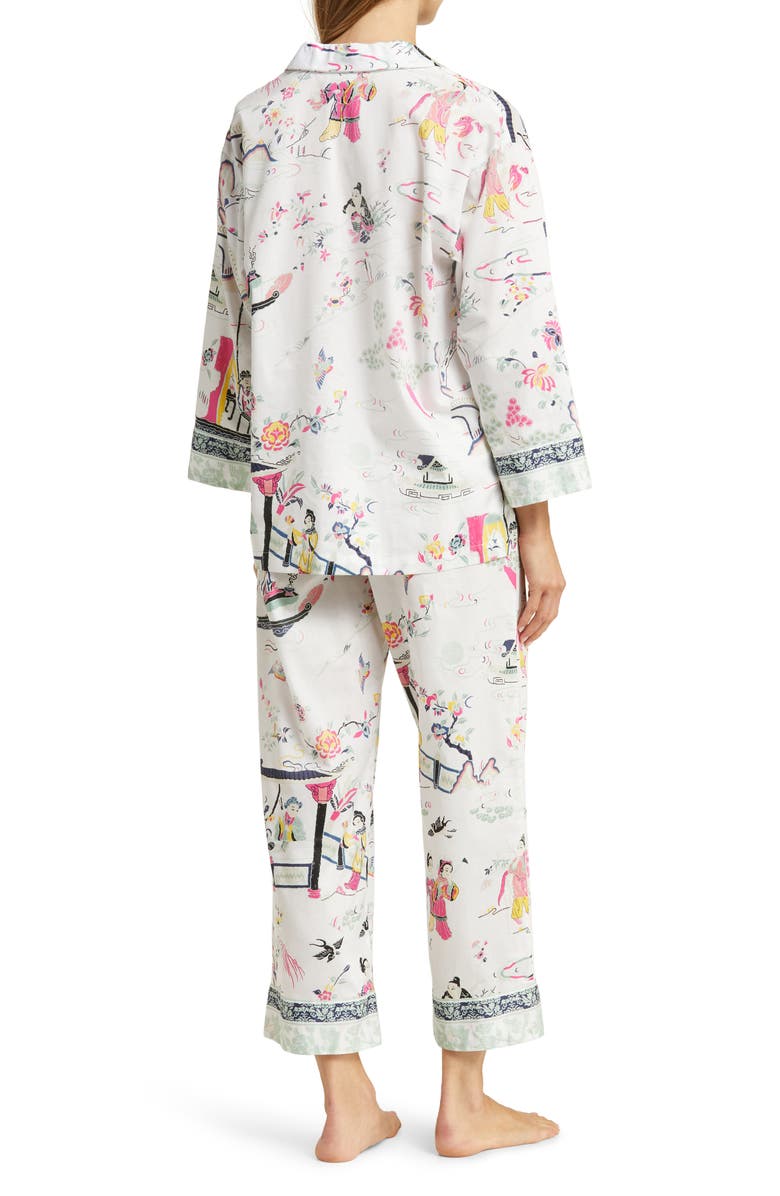 Natori Kana Print Cotton Sateen Pajamas, Alternate, color, 