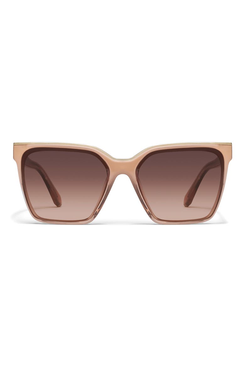 Level Up 60mm Square Sunglasses, Main, color, CHAMOMILE/ DARK FAWN