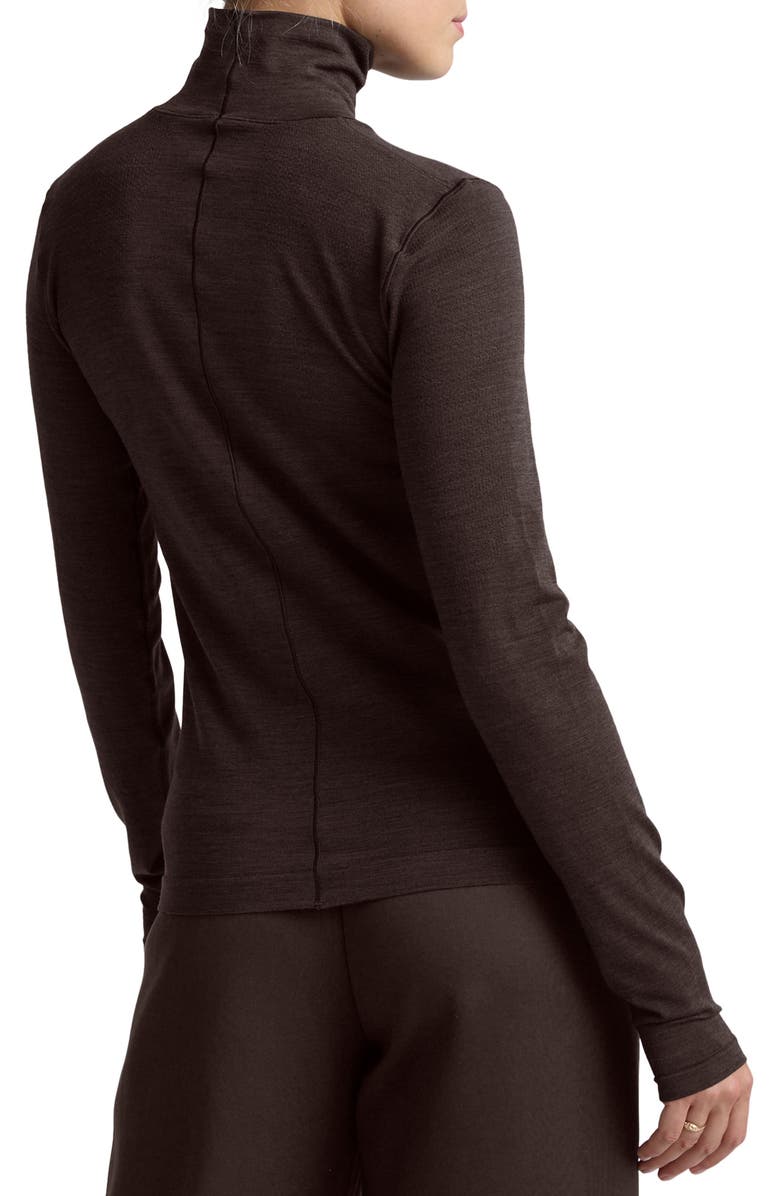 Beyond Yoga Luxeknit Turtleneck, Alternate, color, Dark Chocolate