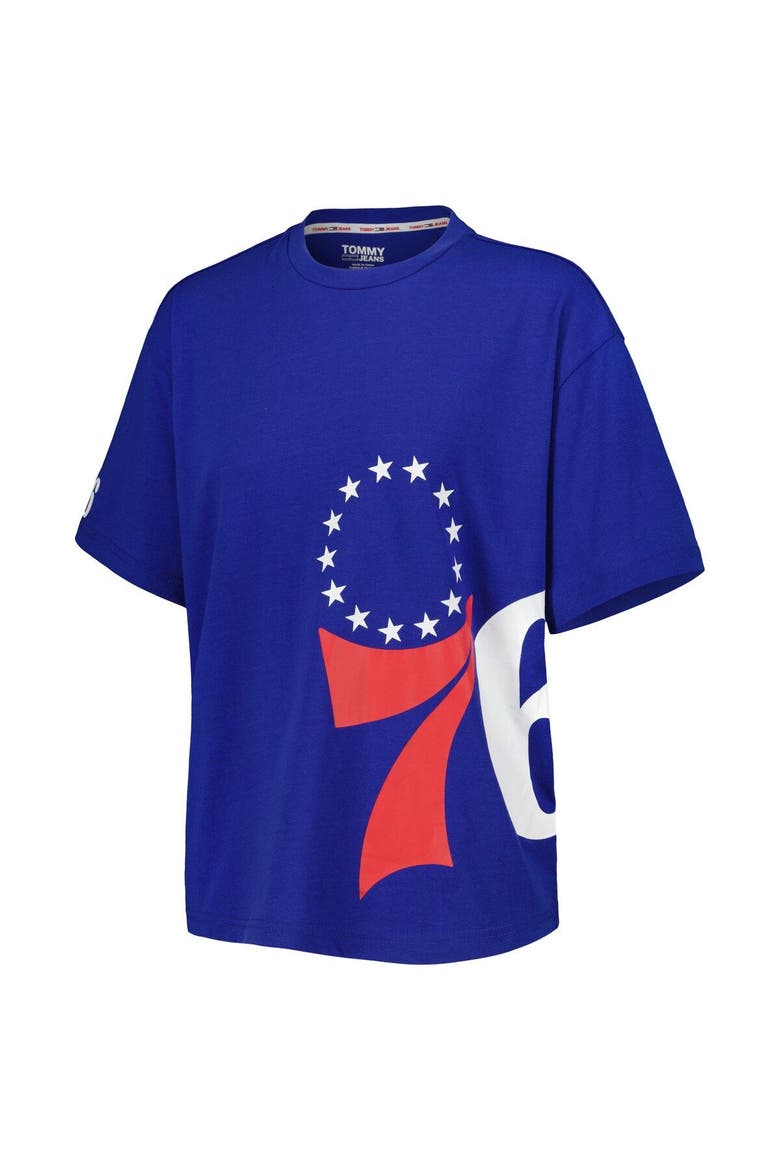 Women's Tommy Jeans Royal Philadelphia 76ers Bianca T-Shirt, Alternate, color, Royal