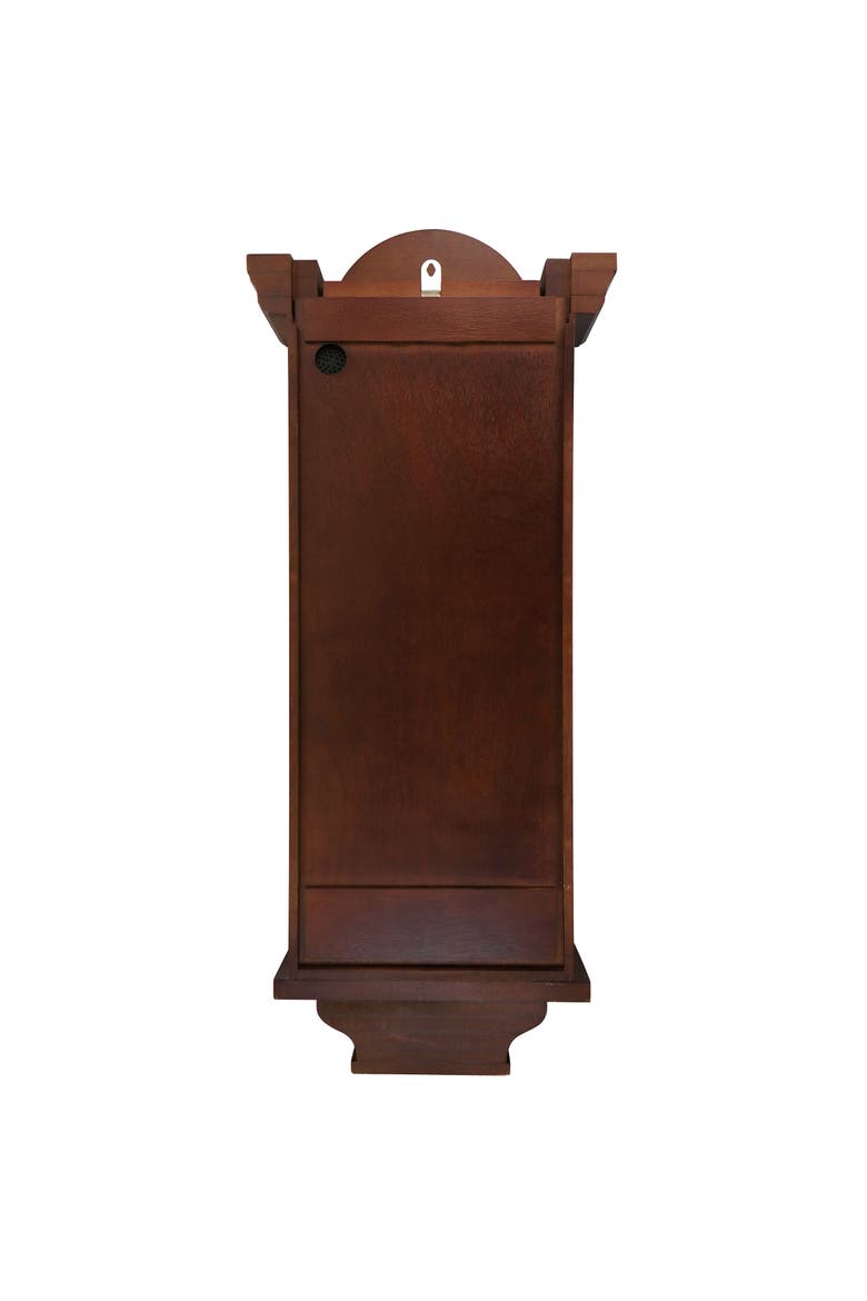 Grand Chiming Pendulum Wall Clock, Alternate, color, Mahogany