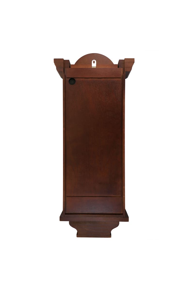 Bedford Clock Collection Grand Chiming Pendulum Wall Clock, Alternate, color, Mahogany