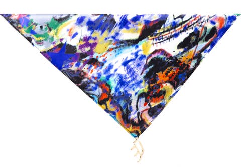 Frenzy Print Versa Scarf with logo hardware