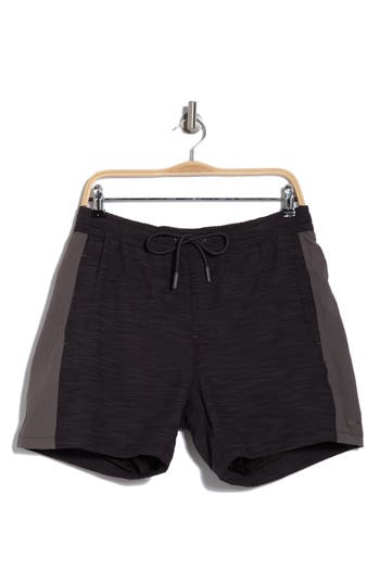 Mr. Swim Mr.swim Colorblock Stretch Compression Swim Shorts In Dark Grey