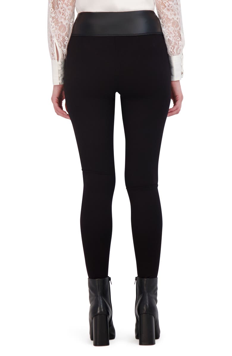 Ookie & Lala Faux Leather Leggings, Alternate, color, Black