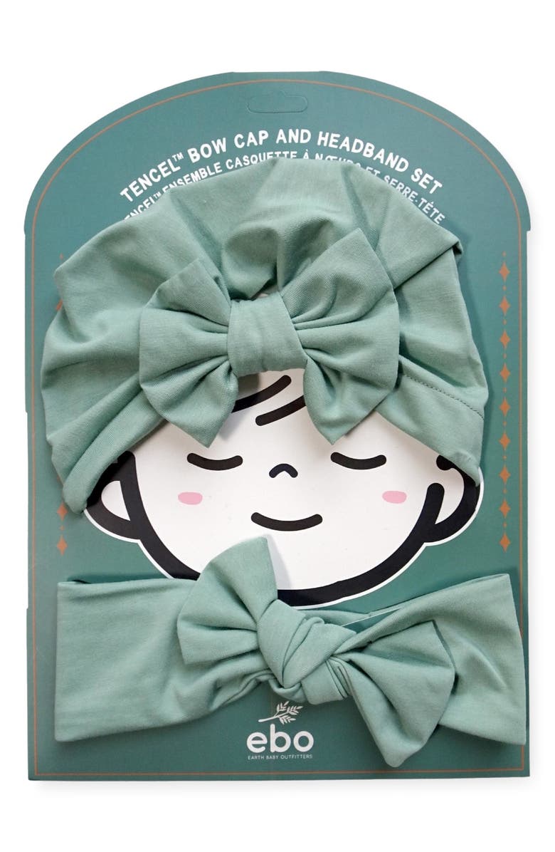 EARTH BABY OUTFITTERS Kids' Bow Hat, Head Wrap and Teether Toy Set, Alternate, color, 