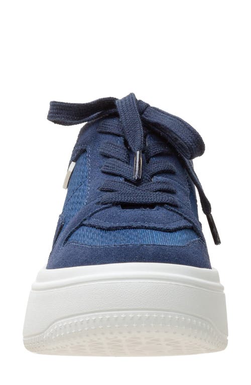 Linea Paolo Gains Platform Sneaker In Blue