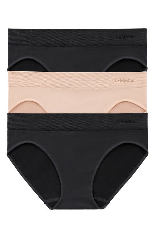 Le Mystere Women's 3-pack Seamless Comfort Bikini Briefs